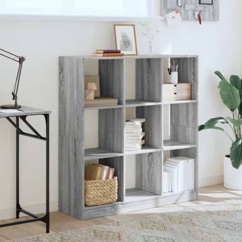 Regal za knjige boja hrasta 102 x 32 x 108 cm konstruirano drvo - Sivi hrast sonoma 1 108 cm 102 cm Cijena