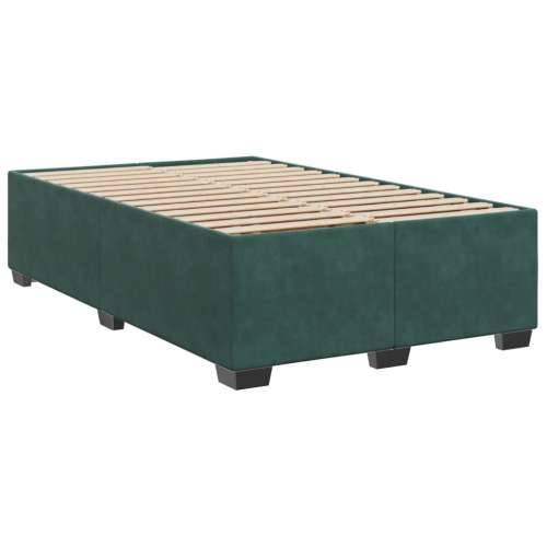 Box spring krevet s madracem tamnozeleni 120x200 cm baršunasti - Tamnozelena 120 x 200 cm Blok s kvadratima Cijena