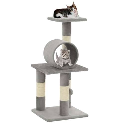 Penjalica za mačke sa stupovima za grebanje od sisala 65 cm siva Cijena