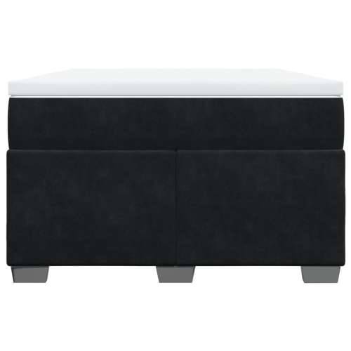 Box spring krevet s madracem crni 120 x 200 cm baršunasti - Crna 120 x 200 cm Cijena