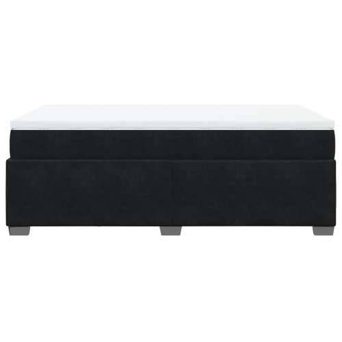 Box spring krevet s madracem crni 120 x 200 cm baršunasti - Crna 120 x 200 cm Cijena