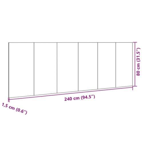 Uzglavlje za krevet s ormarićima bijelo 240 cm drveno - Bijela 1 Jedna ladica s LED svjetlom Cijena