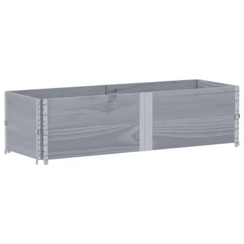 Vrtna sadilica siva 150x50 cm od masivne borovine - Siva 150 x 50 x 41 cm 1 Cijena