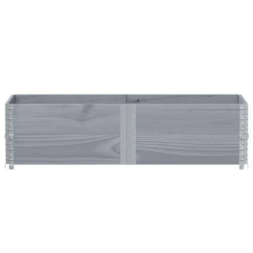 Vrtna sadilica siva 150x50 cm od masivne borovine - Siva 150 x 50 x 41 cm 1 Cijena