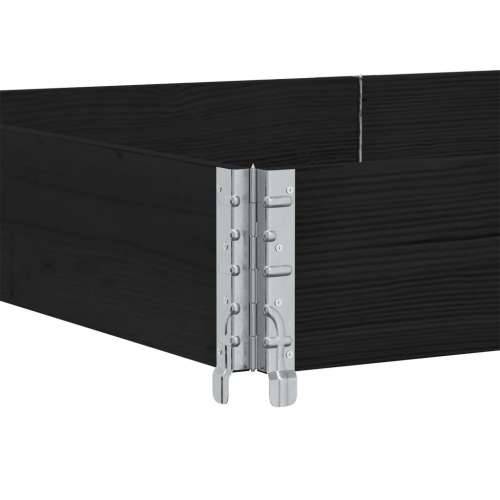 Vrtna sadilica crna 150x100 cm od masivne borovine - Crna 150 x 100 x 41 cm 1 Cijena