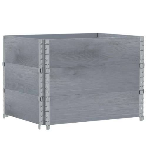 Vrtna sadilica siva 80x60 cm od masivne borovine - Siva 80 x 60 x 60.5 cm 1 Cijena