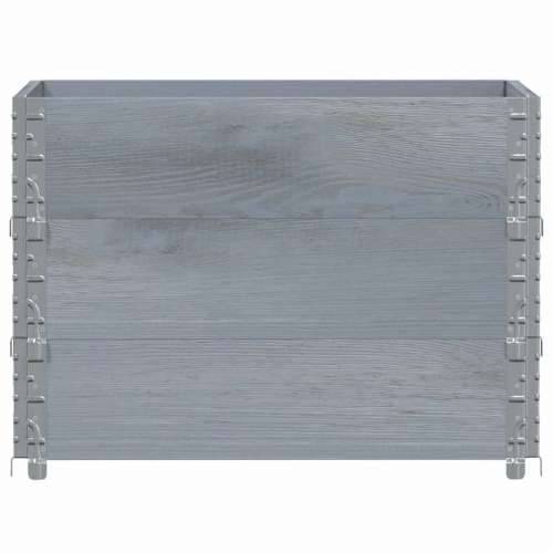 Vrtna sadilica siva 80x60 cm od masivne borovine - Siva 80 x 60 x 60.5 cm 1 Cijena