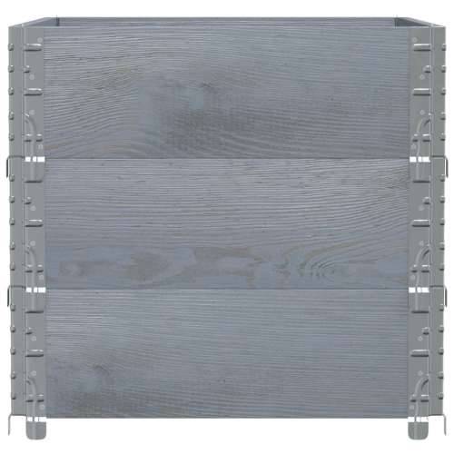 Vrtna sadilica siva 80x60 cm od masivne borovine - Siva 80 x 60 x 60.5 cm 1 Cijena
