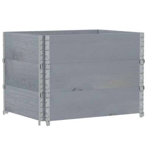 Vrtna sadilica siva 80x60 cm od masivne borovine - Siva 80 x 60 x 60.5 cm 1 Cijena