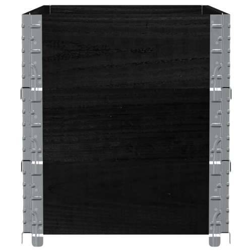 Vrtna sadilica crna 100x50 cm od masivne borovine - Crna 100 x 50 x 60.5 cm 1 Cijena
