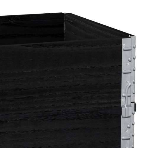 Vrtna sadilica crna 100x50 cm od masivne borovine - Crna 100 x 50 x 60.5 cm 1 Cijena