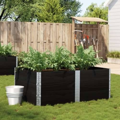 Vrtna sadilica crna 150x100 cm od masivne borovine - Crna 150 x 100 x 60.5 cm 1 Cijena