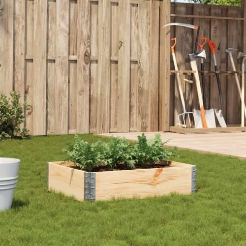 Vrtna sadilica 80x60 cm od masivne borovine - Prirodna 80 x 60 x 21.5 cm 1 Cijena