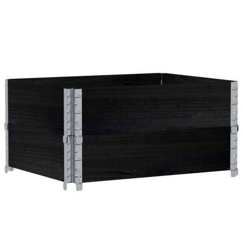 Vrtna sadilica crna 80x60 cm od masivne borovine - Crna 80 x 60 x 41 cm 1 Cijena