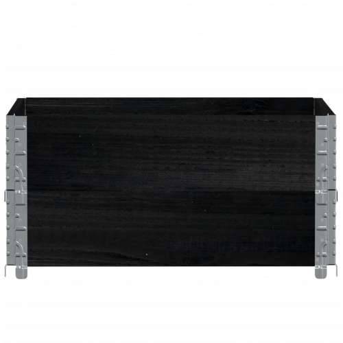 Vrtna sadilica crna 80x60 cm od masivne borovine - Crna 80 x 60 x 41 cm 1 Cijena