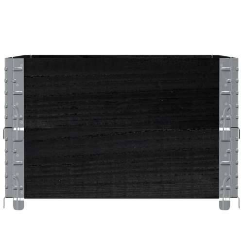 Vrtna sadilica crna 80x60 cm od masivne borovine - Crna 80 x 60 x 41 cm 1 Cijena