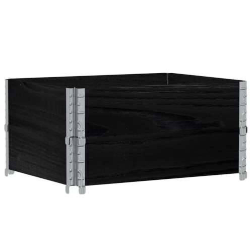 Vrtna sadilica crna 80x60 cm od masivne borovine - Crna 80 x 60 x 41 cm 1 Cijena