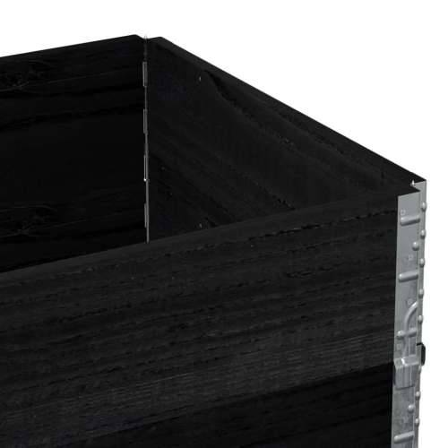 Vrtna sadilica crna 80x60 cm od masivne borovine - Crna 80 x 60 x 41 cm 1 Cijena
