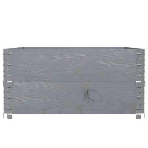 Vrtni sadilica siva 120 x 80 cm od masivne borovine - Siva 120 x 80 x 41 cm 1 Cijena
