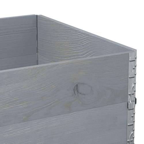 Vrtni sadilica siva 120 x 80 cm od masivne borovine - Siva 120 x 80 x 41 cm 1 Cijena