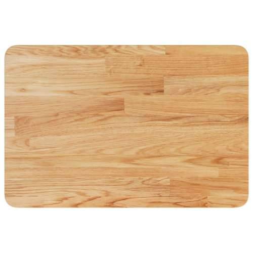 Zidna polica za Lavabo - Umivaonik od čelika i masivne hrastovine - svijetlo smeđa i bijela 60 x 40 x 2.5 cm 1 Trapez Cijena
