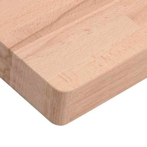 Zidna polica za Lavabo - Umivaonik od čelika i masivne bukovine - Smeđa i bijela 100 x 50 x 4 cm 1 Trapez Cijena