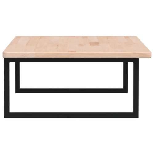 Zidna polica za Lavabo - Umivaonik od čelika i masivne hrastovine Smeđa i crna 100 x 60 x 2.5 cm 1 Pravokutno Cijena