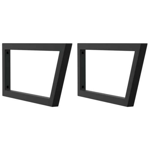 Zidna polica za Lavabo - Umivaonik od čelika i masivne bukovine - tamno smeđa i crna 60 x 60 x 4 cm 1 Trapez Cijena