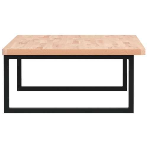 Zidna polica za Lavabo - Umivaonik od čelika i masivne bukovine Smeđa i crna 100 x 60 x 2.5 cm 1 Pravokutno Cijena