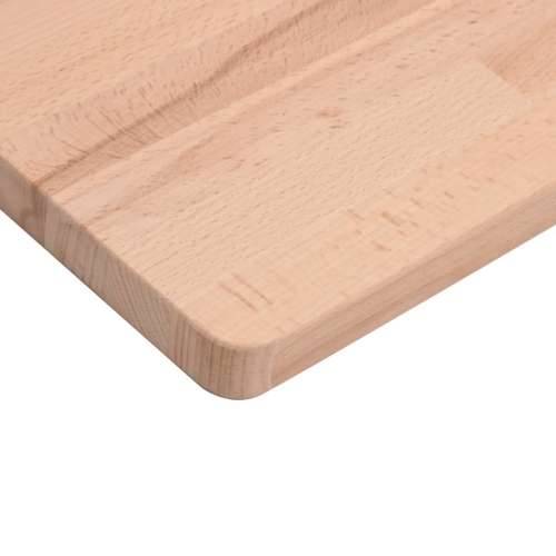 Zidna polica za Lavabo - Umivaonik od čelika i masivne bukovine Smeđa i crna 100 x 60 x 2.5 cm 1 Pravokutno Cijena