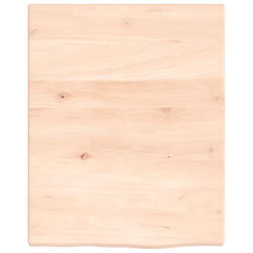 Zidna polica za Lavabo - Umivaonik od čelika i masivne hrastovine - Smeđa i bijela 40 x 50 x 2 cm 1 Trapez Cijena