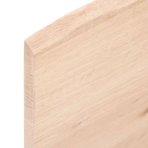 Zidna polica za Lavabo - Umivaonik od čelika i masivne hrastovine Smeđa i crna 60 x 40 x 2 cm 1 Pravokutno Cijena