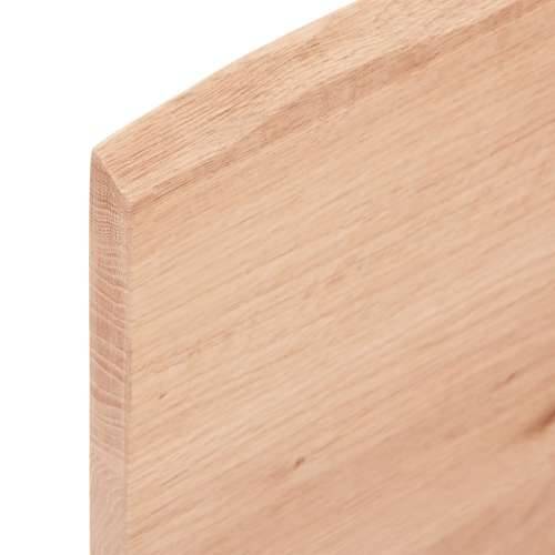 Zidna polica za Lavabo - Umivaonik od čelika i masivne hrastovine svijetlo smeđa i crna 40 x 60 x 2 cm 1 Pravokutno Cijena