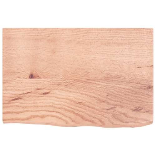 Zidna polica za Lavabo - Umivaonik od čelika i masivne hrastovine - svijetlo smeđa i bijela 60 x 40 x 2 cm 1 Pravokutno Cijena
