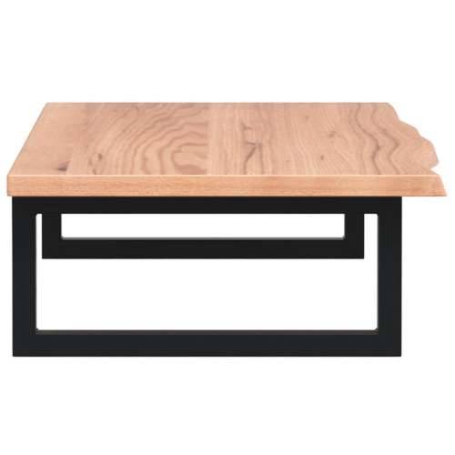 Zidna polica za Lavabo - Umivaonik od čelika i masivne hrastovine - svijetlo smeđa i crna 100 x 40 x 2 cm 1 Pravokutno Cijena