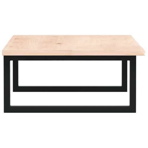 Zidna polica za Lavabo - Umivaonik od čelika i masivne hrastovine - Smeđa i crna 80 x 50 x 2 cm 1 Pravokutno Cijena
