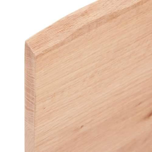 Zidna polica za Lavabo - Umivaonik od čelika i masivne hrastovine svijetlo smeđa i crna 100 x 50 x 2 cm 1 Pravokutno Cijena