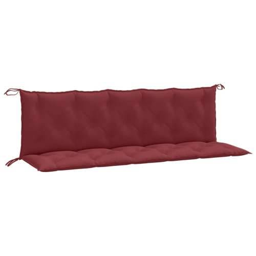 Jastuci za vrtnu klupu 2 kom Crvena vina 180x50x7 cm tkanina - prošarana crvena boja vina 180 x 50 x 7 cm 1 Cijena