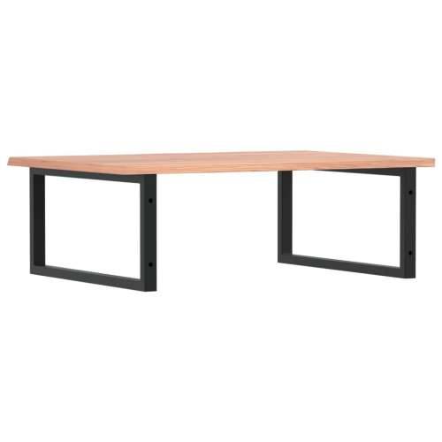 Zidna polica za Lavabo - Umivaonik od čelika i masivne hrastovine - svijetlo smeđa i crna 80 x 60 x 2 cm 1 Pravokutno Cijena