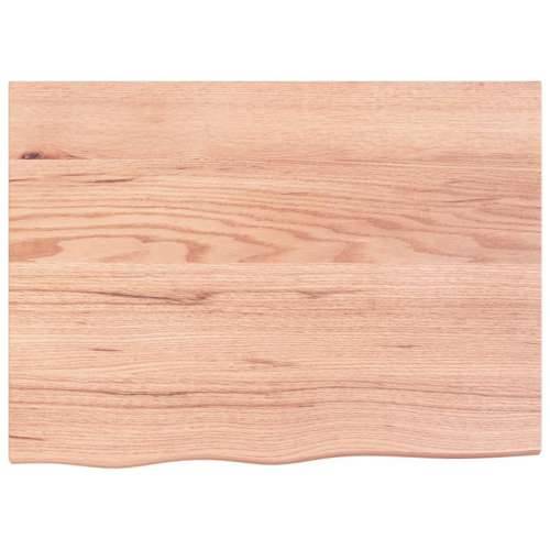 Zidna polica za Lavabo - Umivaonik od čelika i masivne hrastovine - svijetlo smeđa i crna 80 x 60 x 2 cm 1 Pravokutno Cijena