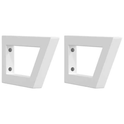 Nosači polica za Lavabo - Umivaonik 2 kom bijeli trapezni čelični - Bijela 15 x 30 cm 1 Trapez Cijena