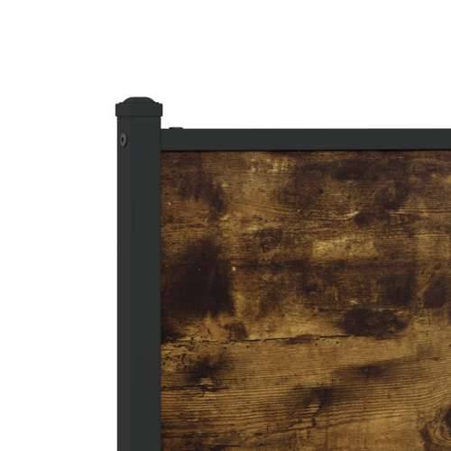 Metalni okvir kreveta bez madraca boja hrasta 150 x 200 cm - Dimljeni hrast 150 x 200 cm s uzglavljem Cijena