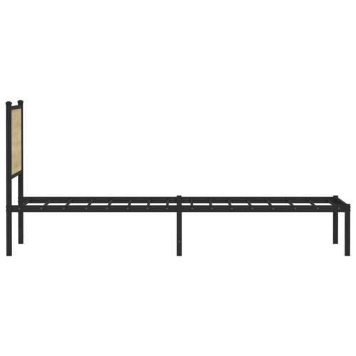 Metalni okvir kreveta bez madraca boja hrasta sonome 75x190 cm sonoma hrast 75 x 190 cm s uzglavljem Cijena