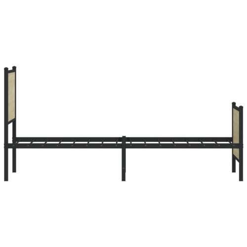 Metalni okvir kreveta bez madraca boja hrasta sonome 80x200 cm sonoma hrast 80 x 200 cm s uzglavljem i podnožjem Cijena