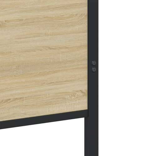 Metalni okvir kreveta bez madraca boja hrasta sonome 120x190 cm - sonoma hrast 120 x 190 cm s uzglavljem i podnožjem Cijena