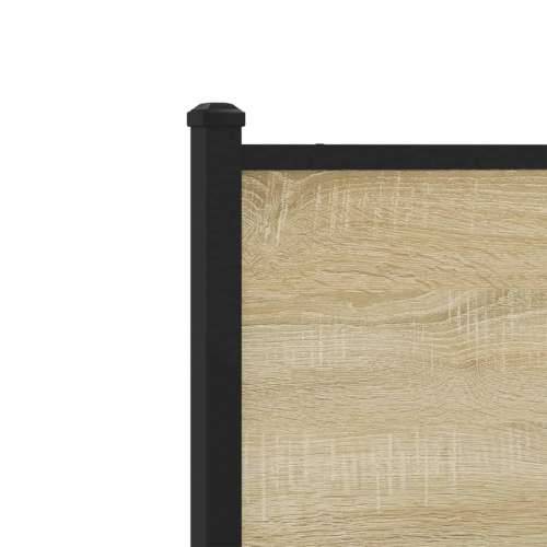 Metalni okvir kreveta bez madraca boja hrasta sonome 120x190 cm - sonoma hrast 120 x 190 cm s uzglavljem i podnožjem Cijena