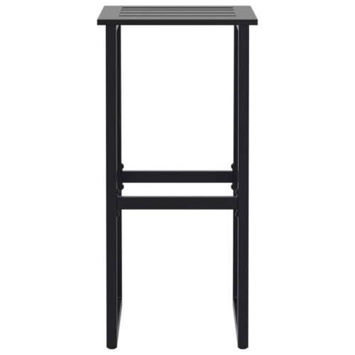 Barski stolci 2 kom crni 38x38x80 cm od čelika obloženog prahom - 2 Cijena