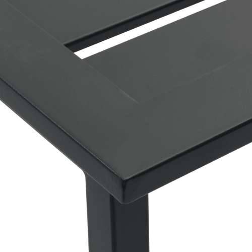 Barski stolci 2 kom crni 38x38x80 cm od čelika obloženog prahom - 2 Cijena