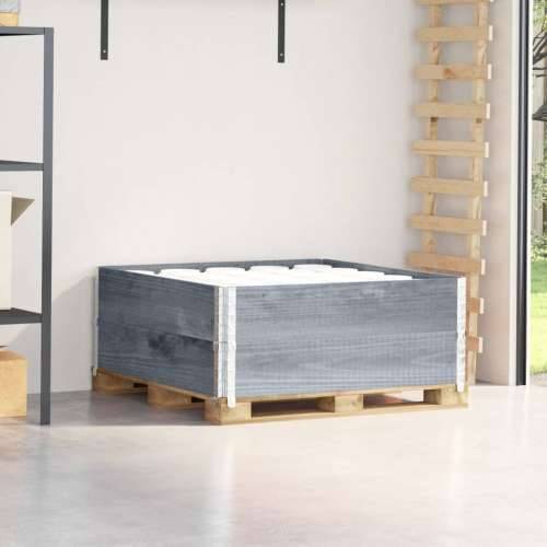 Okviri za palete 2 kom sivi 100 x 100 cm od masivne borovine - Siva 100 x 100 cm 2 Cijena