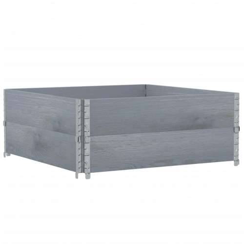 Okviri za palete 2 kom sivi 100 x 100 cm od masivne borovine - Siva 100 x 100 cm 2 Cijena